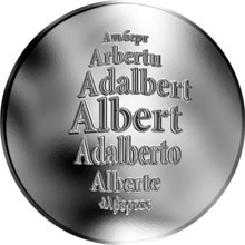 Náhled Reverzní strany - Česká jména - Albert - stříbrná medaile