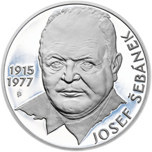 Náhled Averzní strany - Josef Šebánek - 100. výročí narození stříbro patina