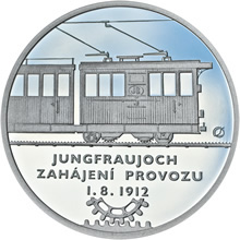 Náhled Averzní strany - Jungfraujoch - 100. výročí zahájení provozu Ag b.k.