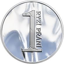 Náhled Averzní strany - Ryzí přání PENÍZE - velká stříbrná medaile 1 Oz