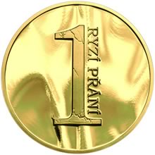 Náhled Averzní strany - Ryzí přání S VĚNOVÁNÍM - velká zlatá medaile 1 Oz