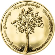 Náhled Reverzní strany - Medaile k životnímu výročí 95 let - 1 Oz zlato Proof