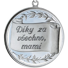 Náhled Reverzní strany - Stříbrný medailonek Den matek 2012