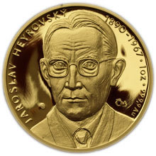 Náhled Averzní strany - Medaile k 50. výročí udělení Nobelovy ceny J. Heyrovskému