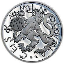 Náhled Averzní strany - Sada oběžných mincí 2008 – provedení proof