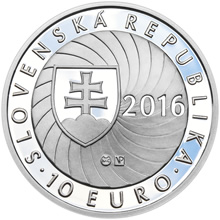 Náhled Averzní strany - 2016 - 10 € - K prvému predsedníctvu Slovenskej republiky v Rade Európskej únie Ag Proof