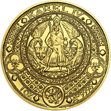 Náhled Reverzní strany - Nejkrásnější medailon II. - Královská pečeť zlato Proof
