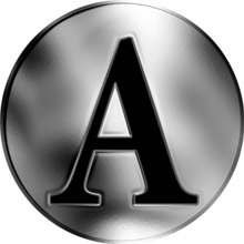Náhled Averzní strany - Česká jména - Alexandr - velká stříbrná medaile 1 Oz