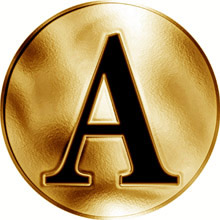 Náhled Averzní strany - Slovenská jména - Arpád - velká zlatá medaile 1 Oz