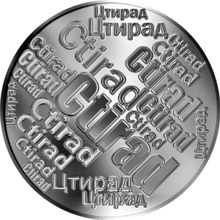 Náhled Reverzní strany - Česká jména - Ctirad - velká stříbrná medaile 1 Oz