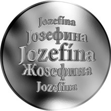 Náhled Reverzní strany - Slovenská jména - Jozefína - velká stříbrná medaile 1 Oz