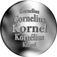 Náhled Reverzní strany - Slovenská jména - Kornel - velká stříbrná medaile 1 Oz