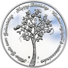 Náhled Reverzní strany - Medaile k životnímu výročí 95 let - 1 Oz stříbro Proof