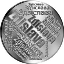 Náhled Reverzní strany - Česká jména - Zdislava - velká stříbrná medaile 1 Oz
