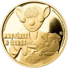 Náhled Averzní strany - Zlatá mince 5 NZD Hurvínek a Žeryk proof