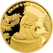 Náhled Averzní strany - Zlatá mince 5 NZD Víla Amálka proof