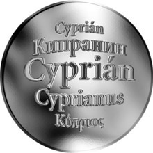 Náhled Reverzní strany - Slovenská jména - Cyprián - stříbrná medaile