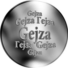 Náhled Reverzní strany - Slovenská jména - Gejza - stříbrná medaile