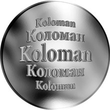 Náhled Reverzní strany - Slovenská jména - Koloman - stříbrná medaile