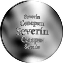 Náhled Reverzní strany - Slovenská jména - Severín - velká stříbrná medaile 1 Oz