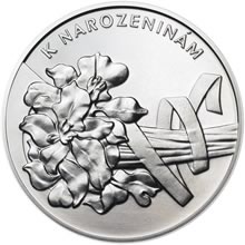 Náhled Averzní strany - Vše nejlepší k narozeninám 25 mm stříbro b.k.