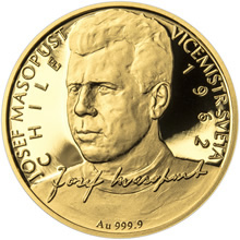 Náhled Averzní strany - Zlatá 1/4 Oz mince 10 NZD Josef Masopust proof