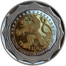 Náhled Averzní strany - Medaile EURO 500 Au / Ag