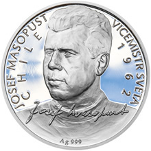 Náhled Averzní strany - Stříbrná mince 2 NZD Josef Masopust Proof