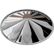 Náhled Averzní strany - Stříbrná mince 1 NZD 50 let Šinkanzenu Proof