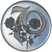 Náhled Reverzní strany - Životní výročí - 70 let (nový motiv)