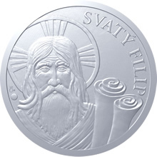 Náhled Averzní strany - Série Apoštolové - stříbrná medaile apoštol Filip