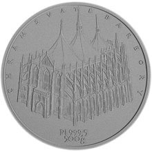 Náhled Averzní strany - Platinová investiční medaile – Chrám sv. Barbory
