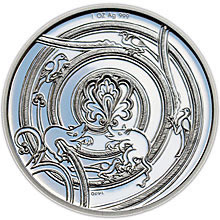 Náhled Reverzní strany - Codex Gigas - sada stříbrných medailí  - Proof