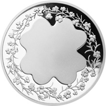 Náhled Reverzní strany - Stříbrná medaile Čtyřlístek pro štěstí s personifikací