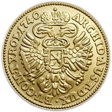 Náhled Averzní strany - Repliky historických mincí Dukát - Au 986