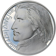 Náhled Reverzní strany - Franz Liszt - 200 let od narození - stříbro