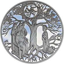 Náhled Reverzní strany - Stříbrná medaile Dekameron den první – Gaskoňská paní