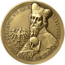 Náhled Averzní strany - Repliky historických mincí - Mosazná medaile Markraběte Jošta