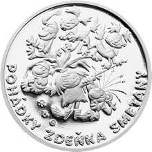 Náhled Reverzní strany - Stříbrná medaile Postavy z pohádek – Křemílek a Vochomůrka