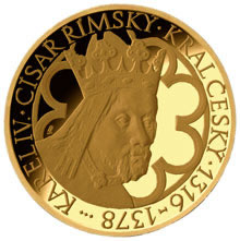 Náhled Averzní strany - Medaile Karel IV. - Univerzita Karlova - zlato
