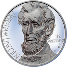Náhled Averzní strany - A.Lincoln - americký prezident - stříbro