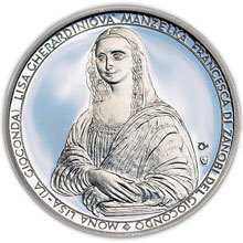 Náhled Reverzní strany - Medaile Leonardo da Vinci a Mona Lisa