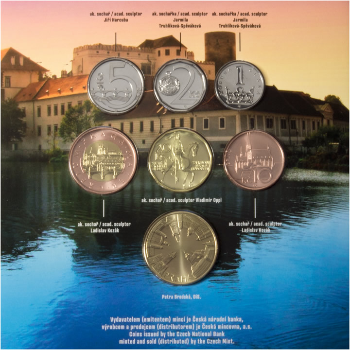Náhled Reverzní strany - Sada oběžných mincí Česká republika 2017