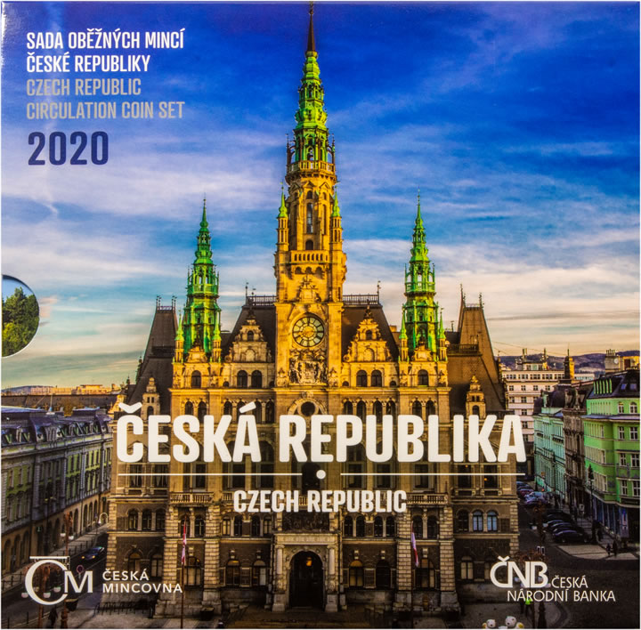Náhled Averzní strany - Sada oběžných mincí Česká republika 2020