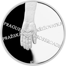Náhled Reverzní strany - Stříbrná medaile Olbram Zoubek - Ifigenie - pozlacená