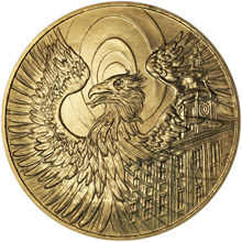 Náhled Reverzní strany - Zlatá investiční medaile s motivem 1000 Kč bankovky František Palacký