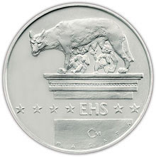 Náhled Averzní strany - Stříbrná investiční medaile - 50. výročí Římských dohod – vznik EU
