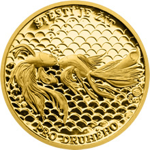 Náhled Averzní strany - Zlatý dukát Rybičky pro štěstí s personifikací