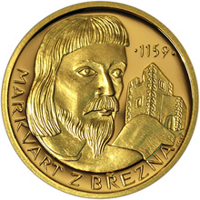 Náhled Reverzní strany - Sada 4 zlatých medailí - Šlechtický rod Vartenberků