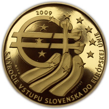 Náhled Averzní strany - Medaila Au - 1.5.2004 - 5.výročie vstupu SR do EÚ